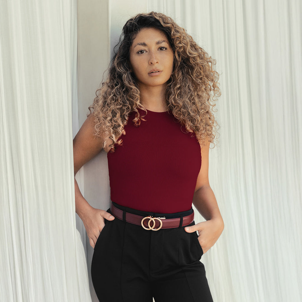 Modern Belt - Bordeaux